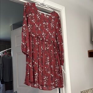 Wallflower dress with rounded neck line